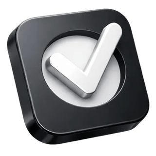 Approval checkmark icon in 3D style on the Steady Deservonage about page